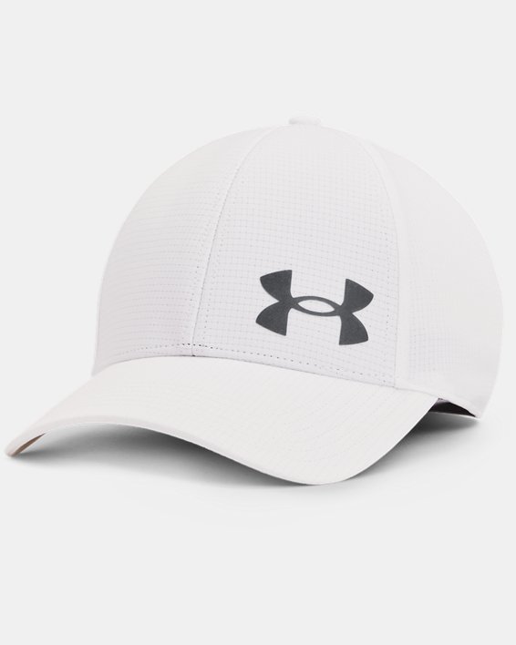Men's UA Iso-Chill ArmourVent™ Stretch Hat, White, pdpMainDesktop image number 0